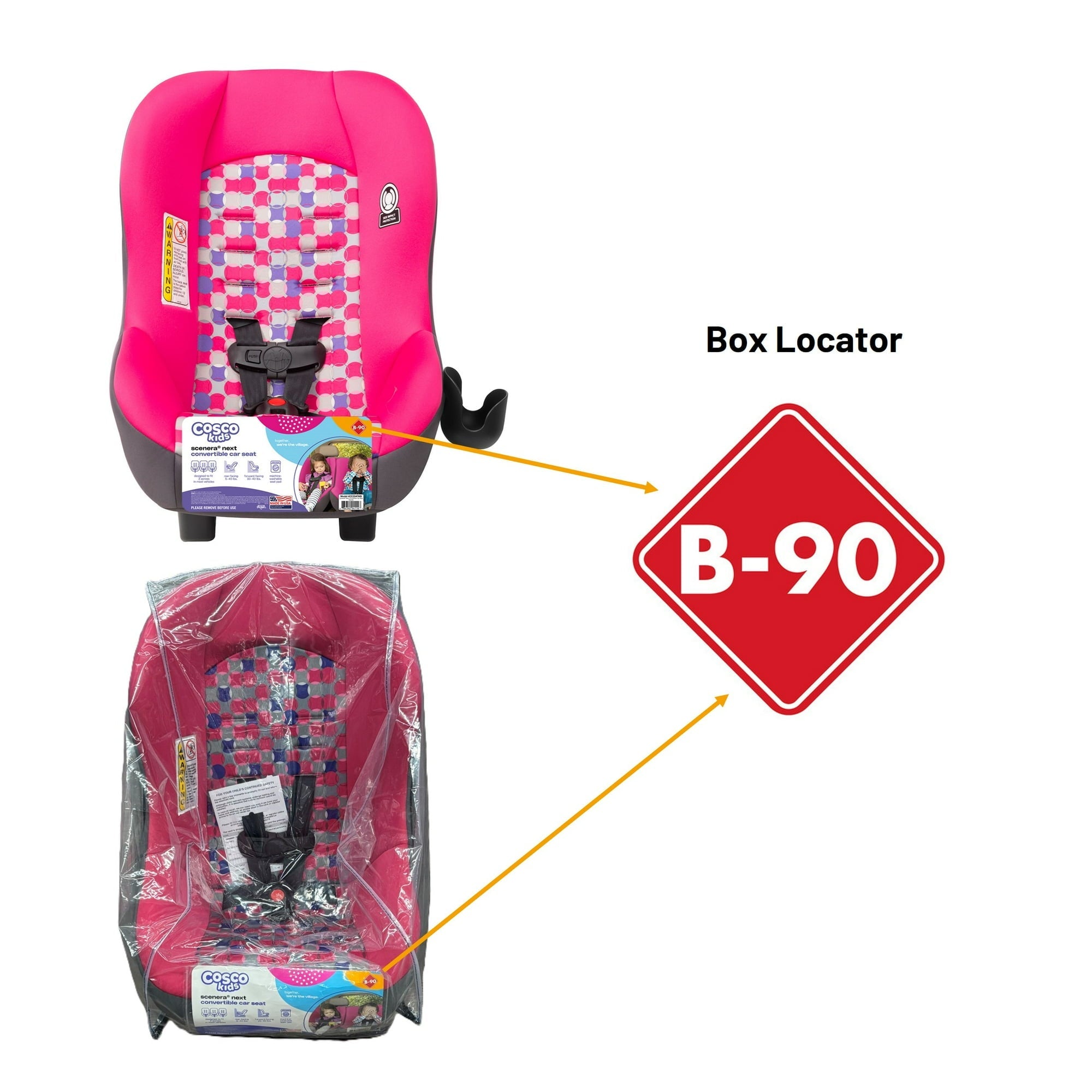 Cosco Kids Scenera NEXT Convertible Car Seat, Bauble, Infant & Toddler, Unisex