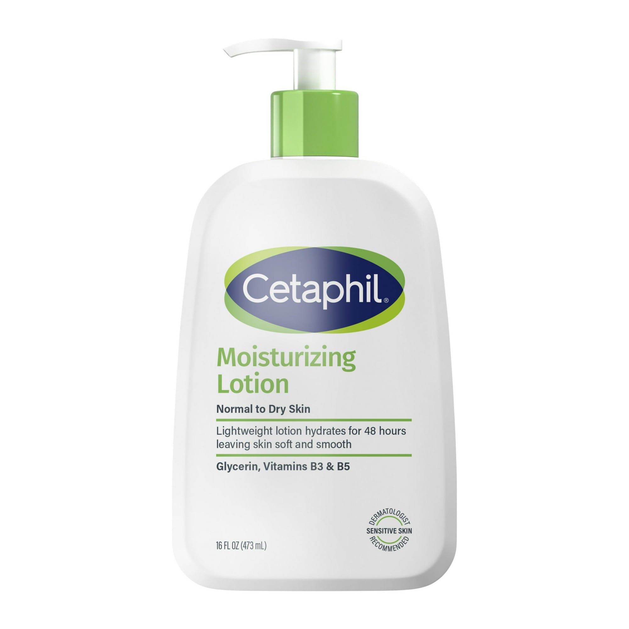 Cetaphil Moisturizing Face and Body Lotion for Normal to Dry Skin, Hydrating Fragrance Free, 16 fl oz