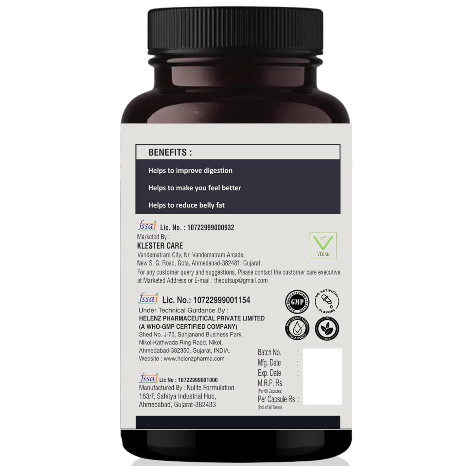 Outsup Keto Fat Burner 60 Caps 1000MG, Weight Loss Supplement for Women & Men With Garcinia Cambogia