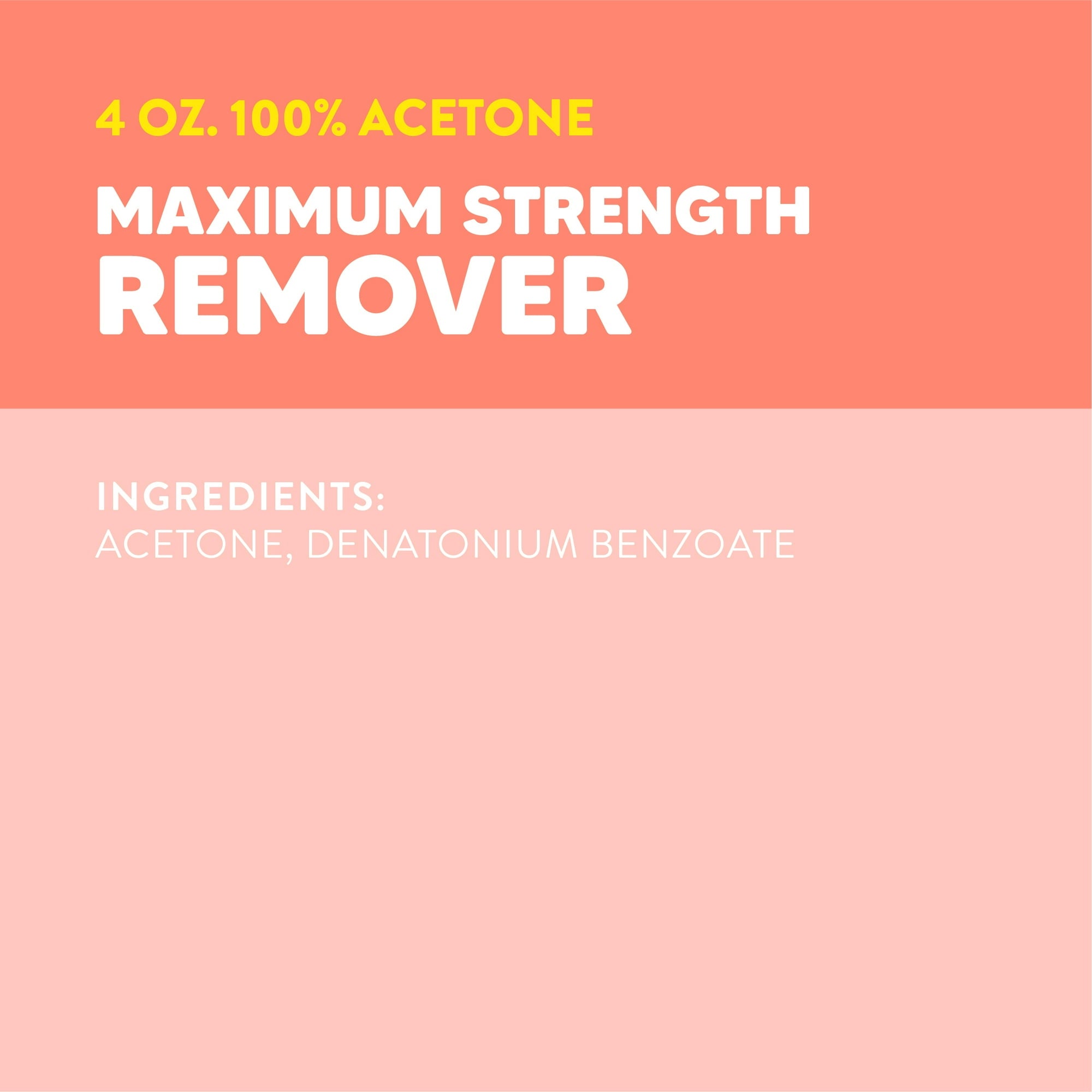 ONYX Professional 100% Pure Acetone Nail Polish Remover, 4 fl oz