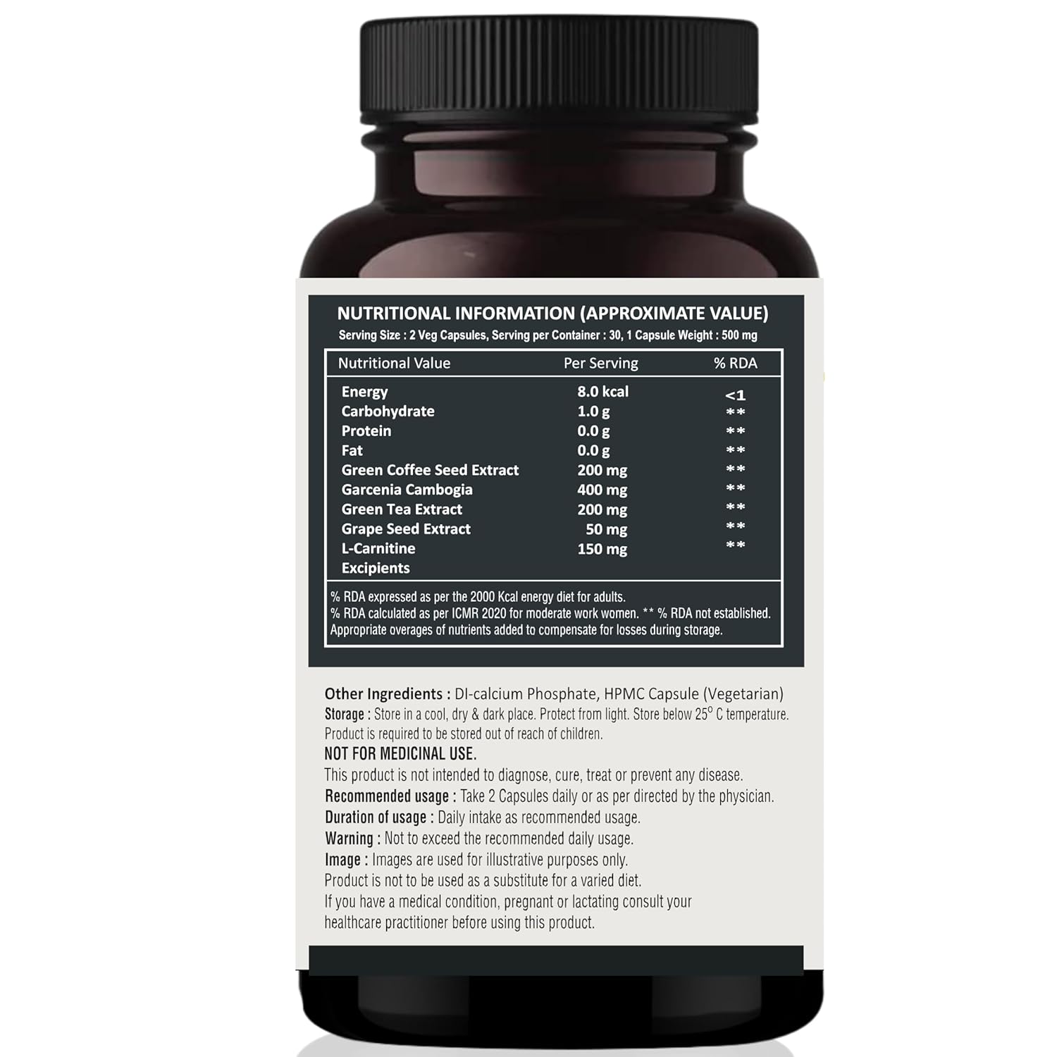 Outsup Keto Fat Burner 60 Caps 1000MG, Weight Loss Supplement for Women & Men With Garcinia Cambogia