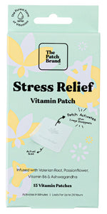 Stress relief supplements in a patch