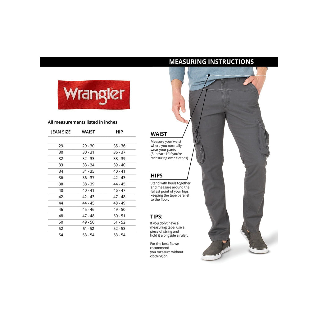 Wrangler Men's and Big Men's Relaxed Fit Cargo Pants With Stretch