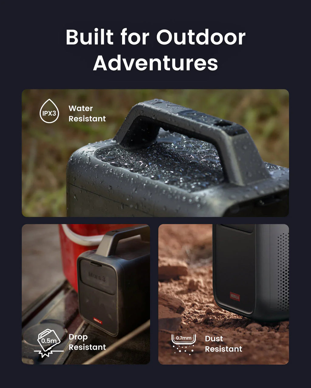 Mars 3 | Outdoor Projector with Long Playtime