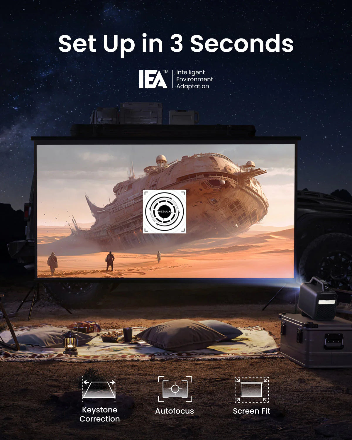 Mars 3 | Outdoor Projector with Long Playtime