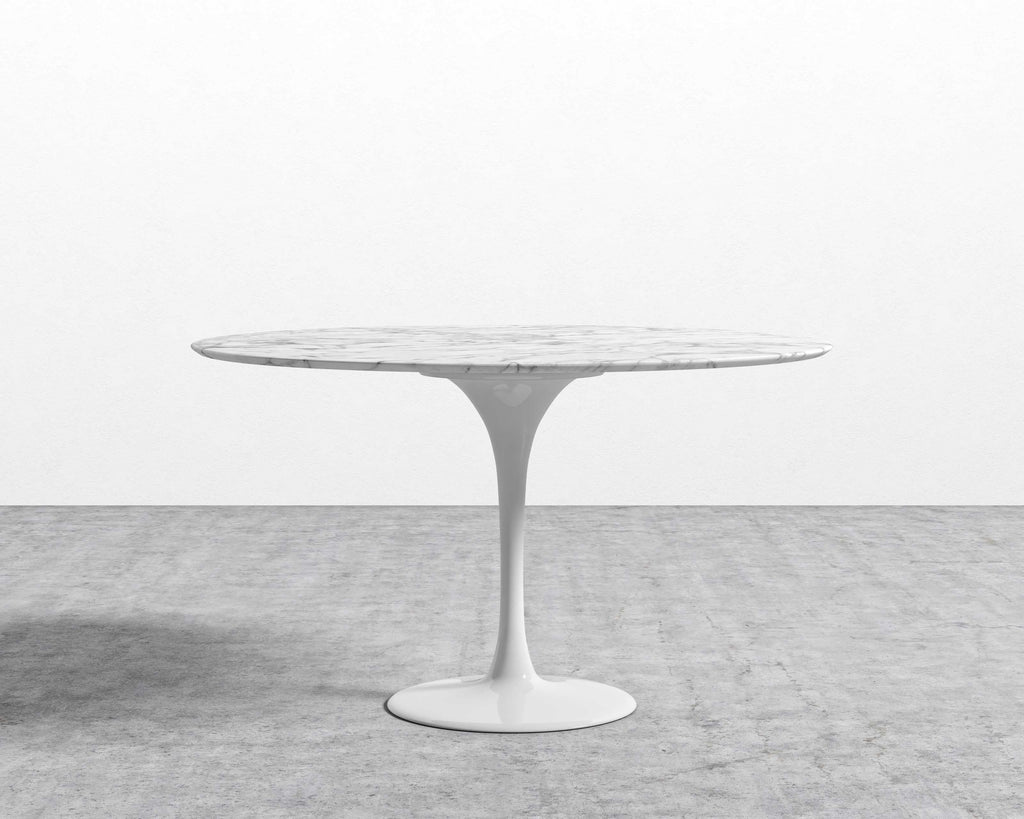 Tulip Table Round - Carrara