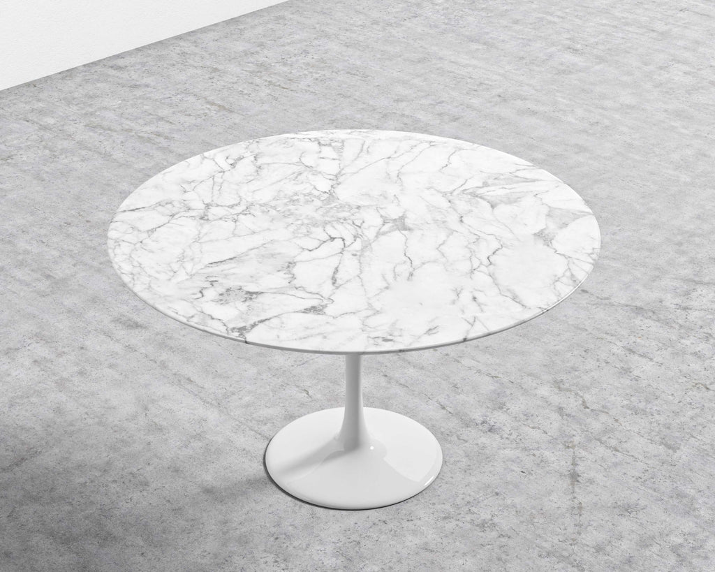 Tulip Table Round - Carrara