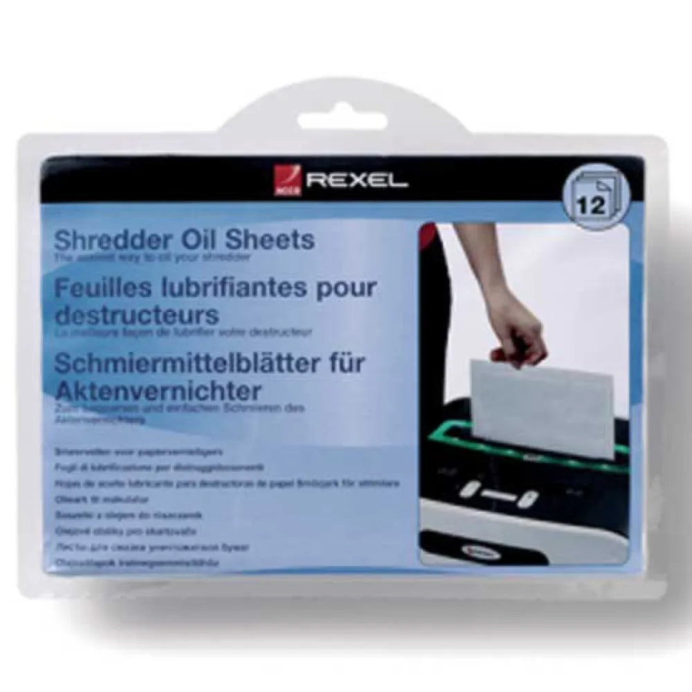 Rexel Lubricant Sheets Shredders 12 units