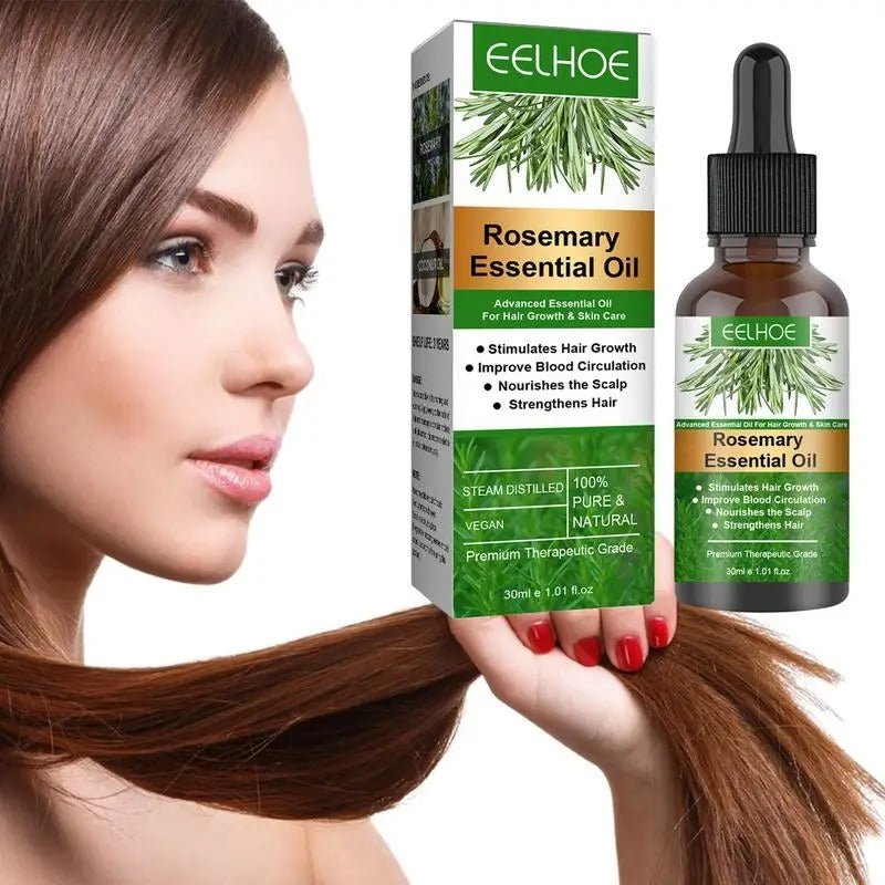 Rosemary Essentiall Oil Hair Growth Products Organic Hair Products Scalp Hair Strengthening Oil For Nourish Shiny Hair Healthy.