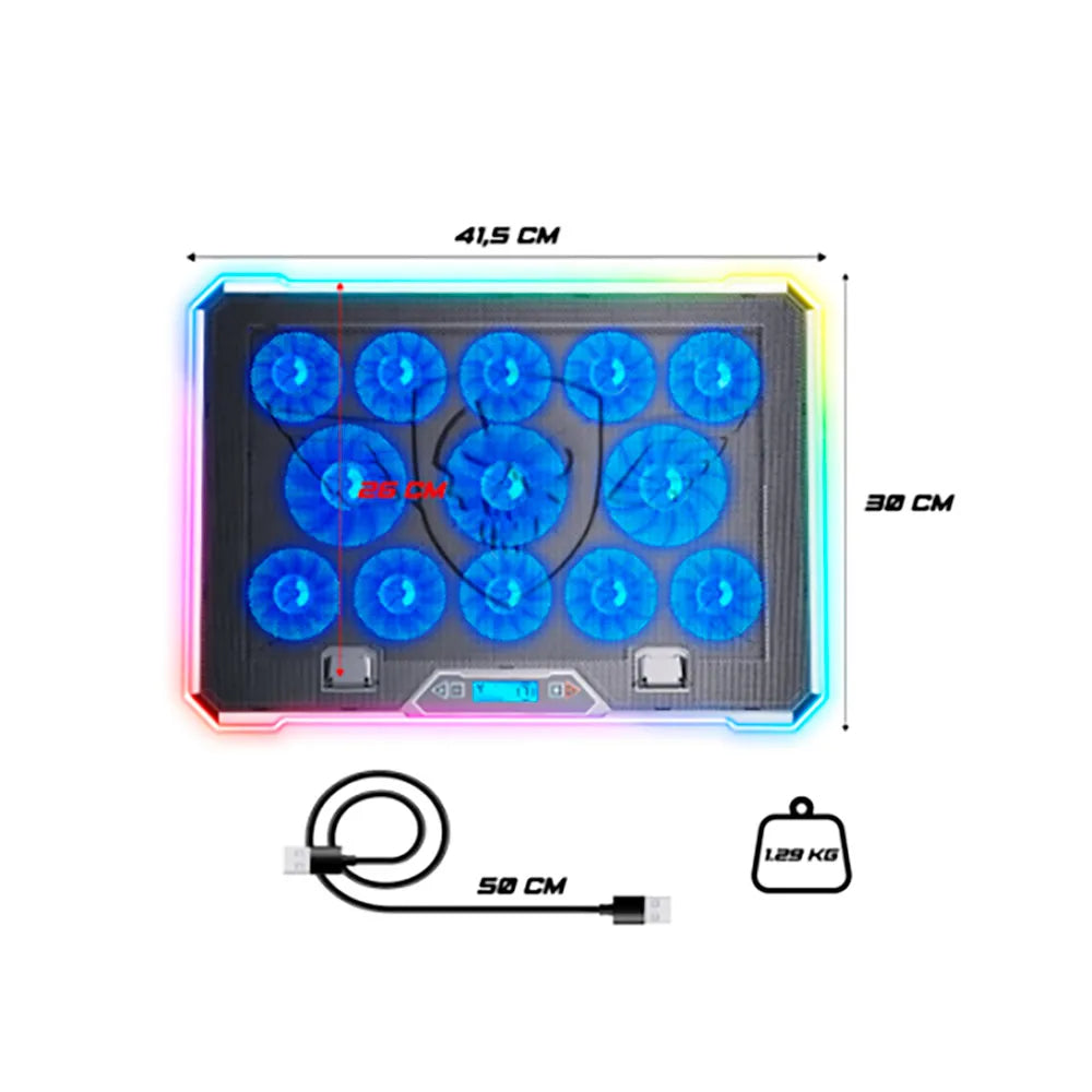 Spirit Of Gamer AIRBLADE 1300 RGB Series Laptop Cooling Base